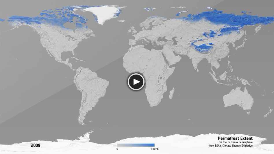 Permafrost extent